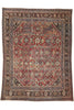 11 x 14 - Red Vintage Persian Mahal Rug - 74415