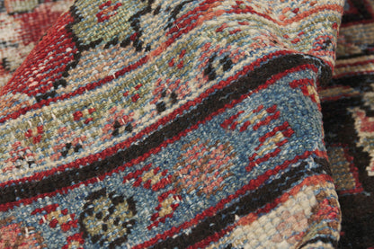 11 x 14 - Red Vintage Persian Mahal Rug - 74415