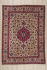 8 x 11 - Beige Antique Persian Mashhad Rug - 74418