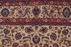 8 x 11 - Beige Antique Persian Mashhad Rug - 74418