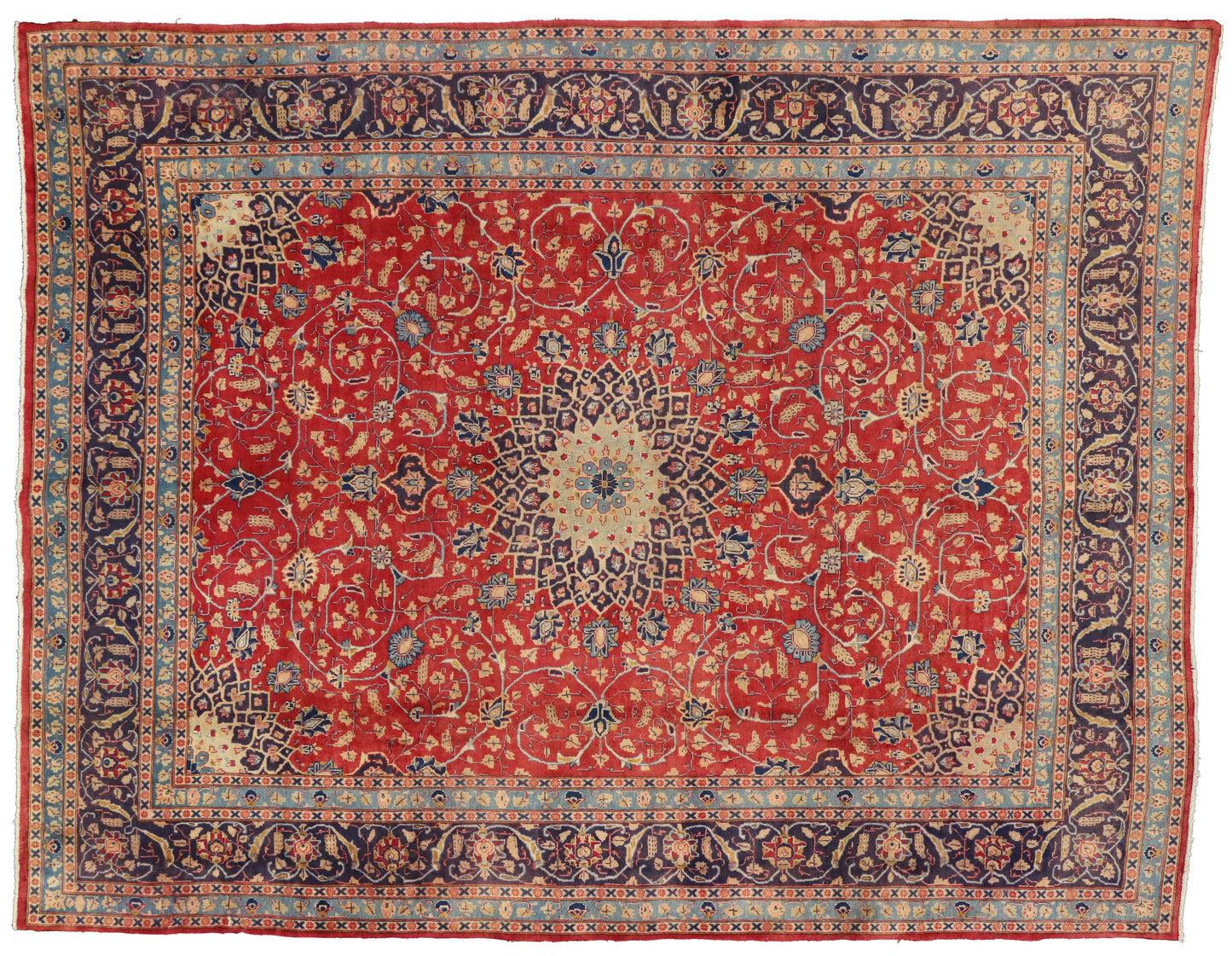 10 x 13 Vintage Khorassan Rug 74484