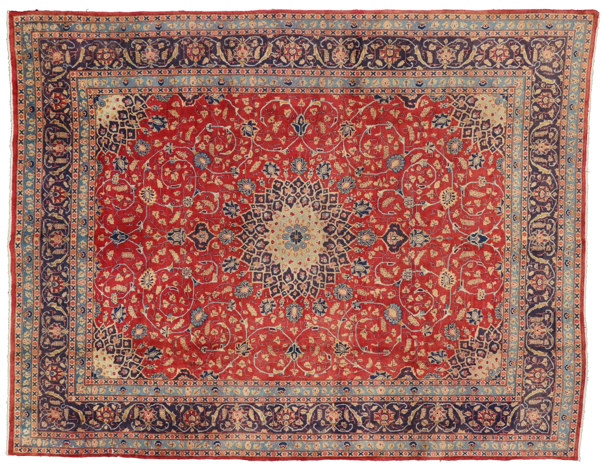 10 x 13 Vintage Khorassan Rug 74484