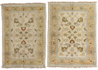 4 x 6 - Multicolor Vintage Indian Rug - 74639
