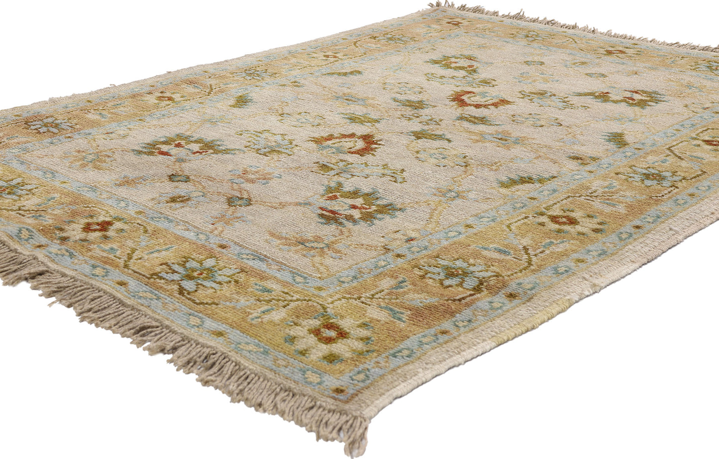 4 x 6 - Multicolor Vintage Indian Rug - 74639