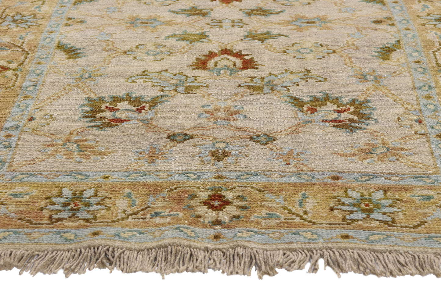 4 x 6 - Multicolor Vintage Indian Rug - 74639