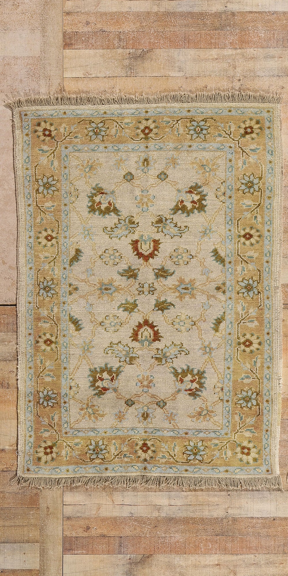 4 x 6 - Multicolor Vintage Indian Rug - 74639