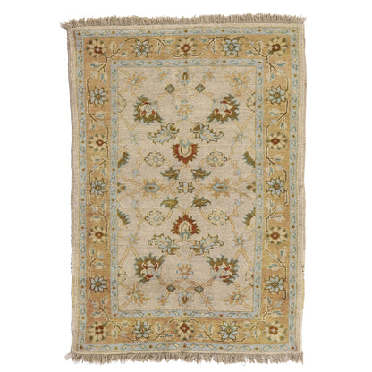 4 x 6 - Multicolor Vintage Indian Rug - 74639