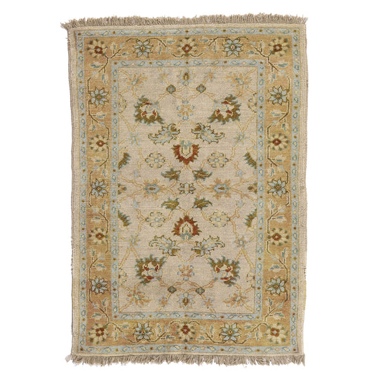 4 x 6 - Multicolor Vintage Indian Rug - 74639