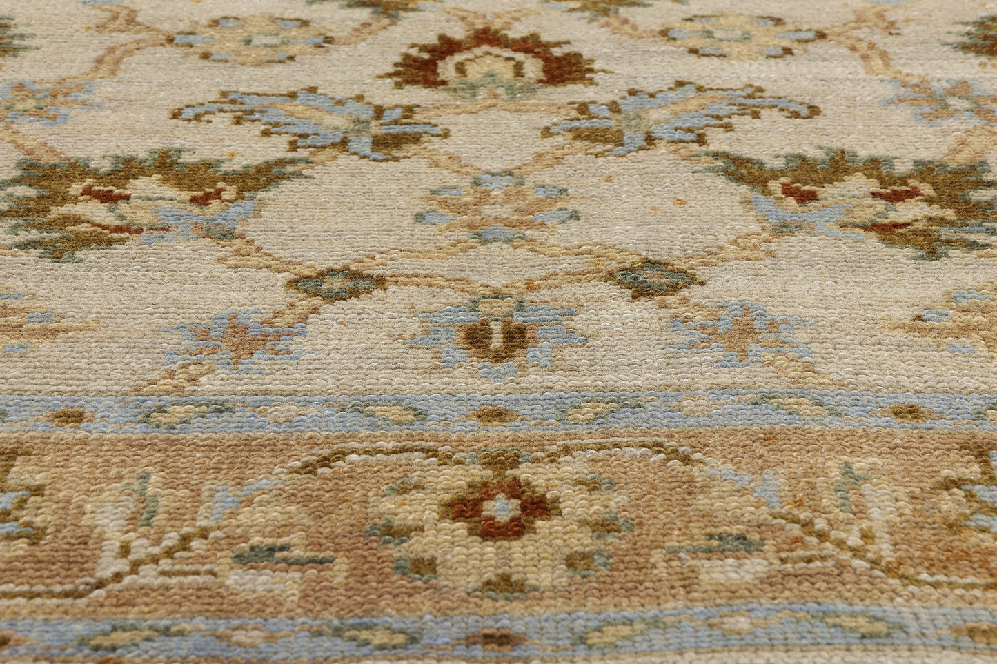 4 x 6 - Beige Vintage Indian Rug - 74641
