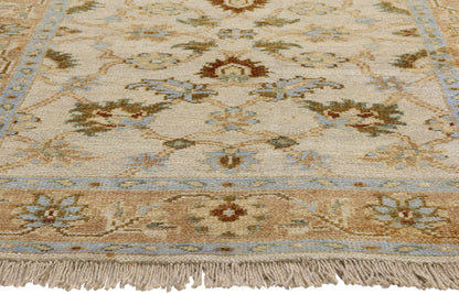 4 x 6 - Beige Vintage Indian Rug - 74641