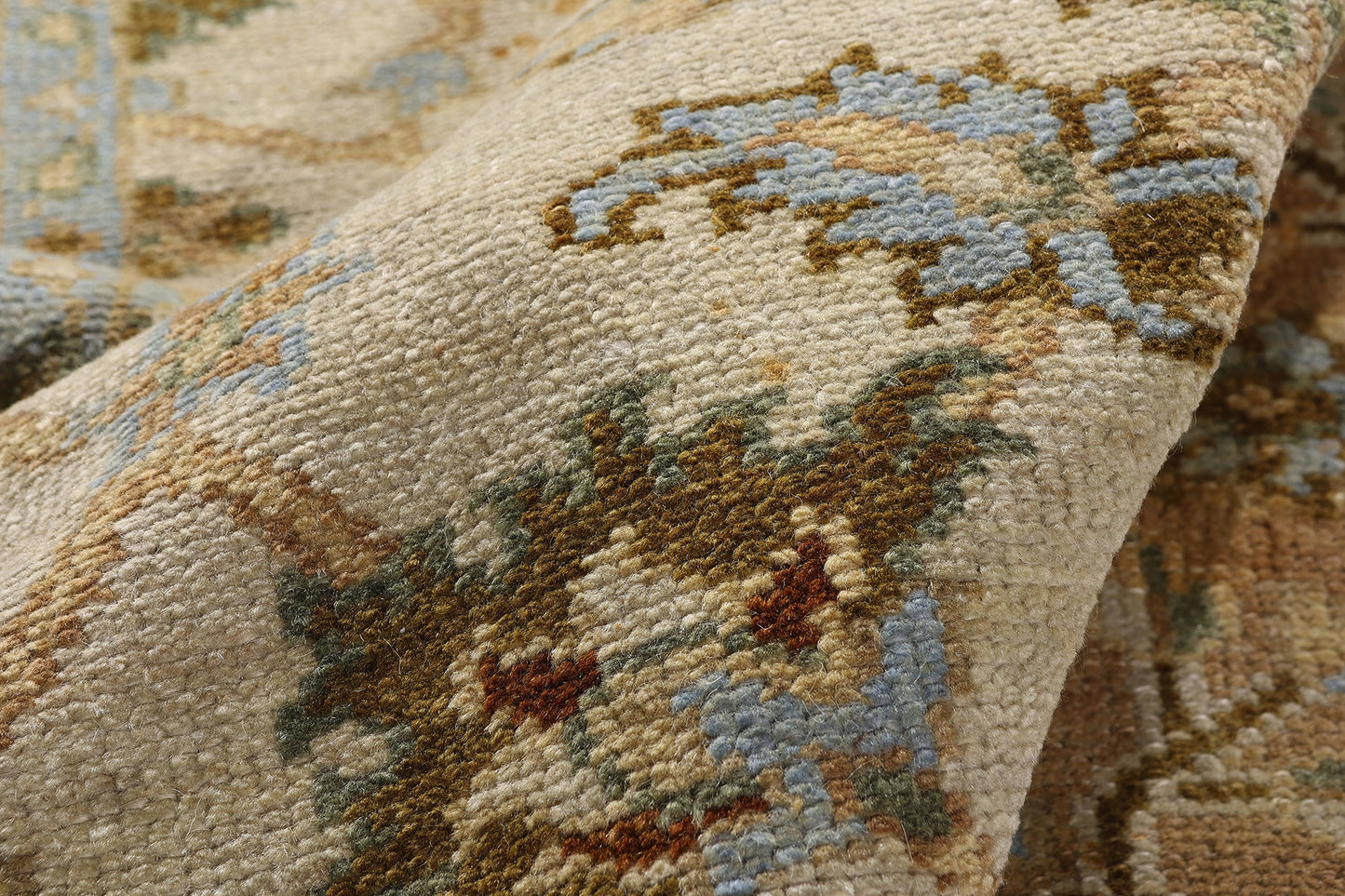 4 x 6 - Beige Vintage Indian Rug - 74641