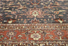 6 x 9 - Black Vintage Indian Rug - 74642