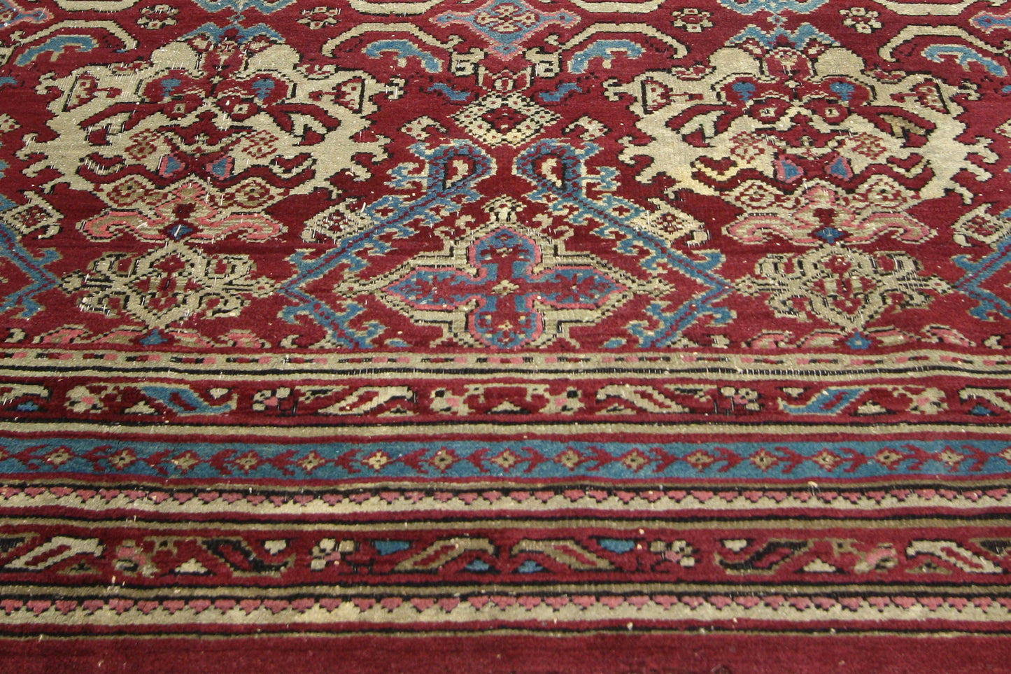 6 x 9 - Red Antique Indian Agra Rug - 74672