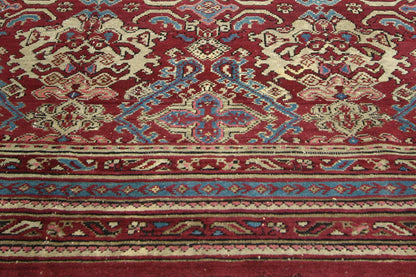 6 x 9 - Red Antique Indian Agra Rug - 74672