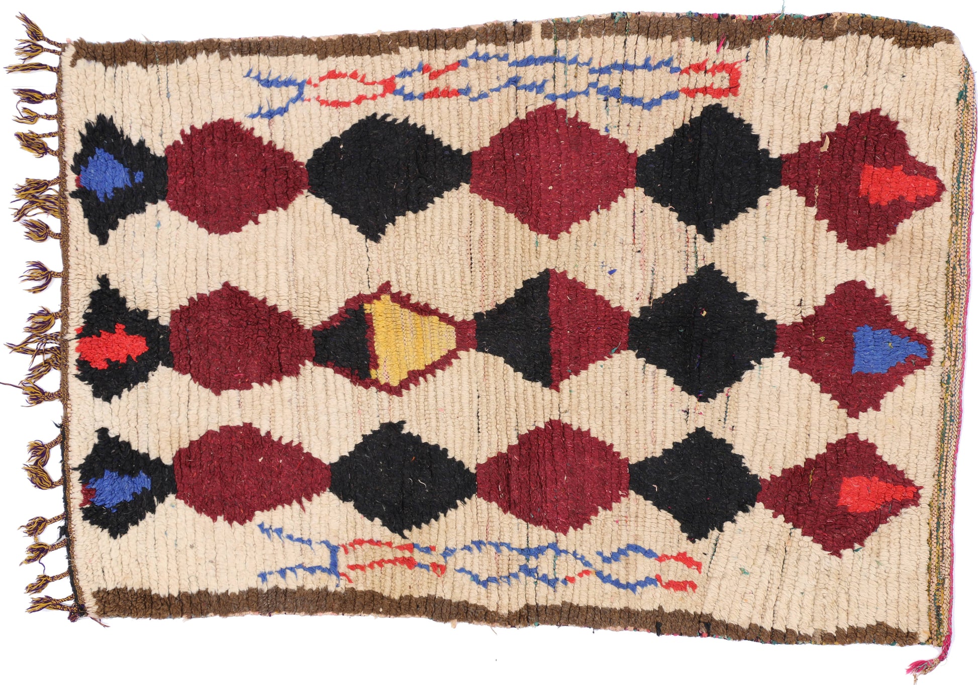3 x 4 Vintage Moroccan Azilal Rug 74759