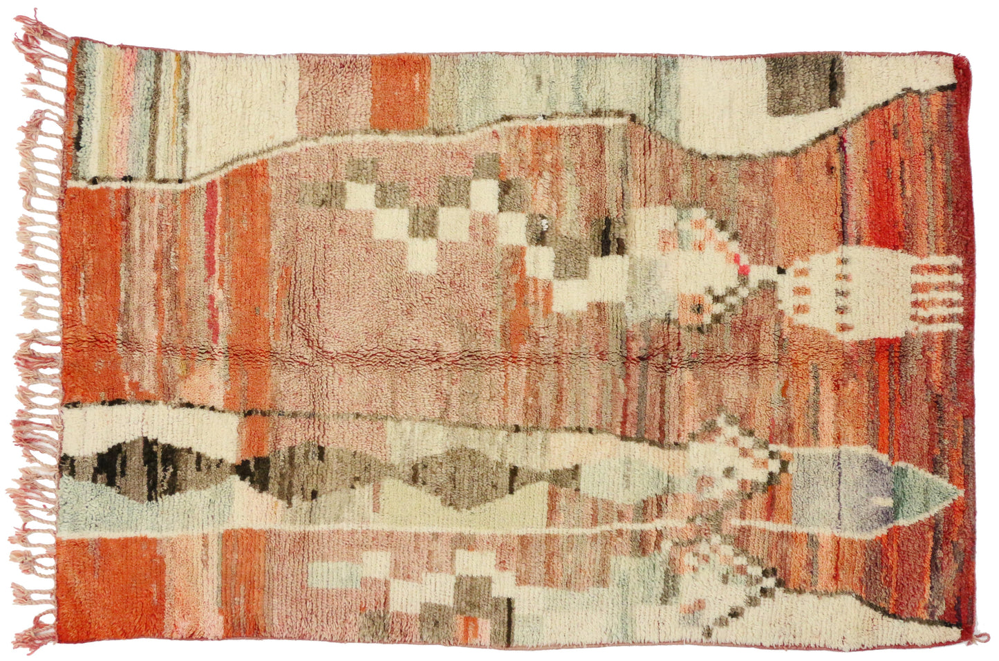 5 x 8 Vintage Moroccan Rug 74797