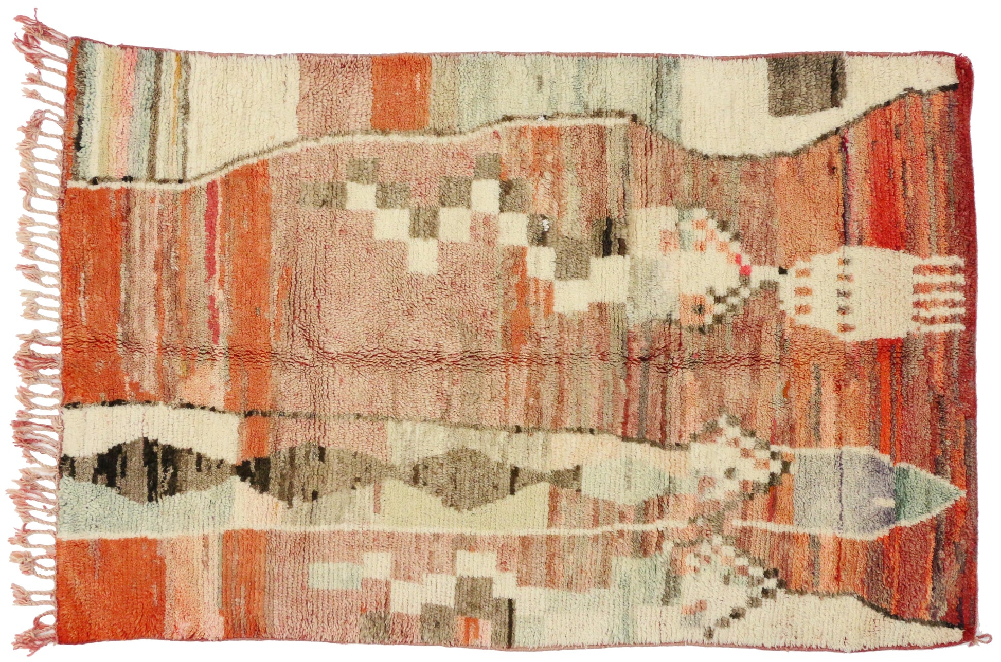 5 x 8 Vintage Moroccan Rug 74797