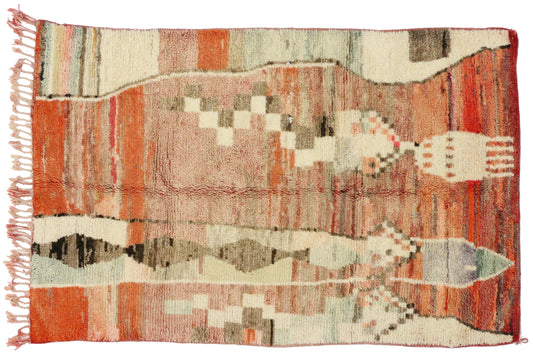 5 x 8 Vintage Moroccan Rug 74797