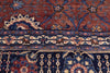13 x 21 - Burgundy Antique Indian Agra Rug - 74931