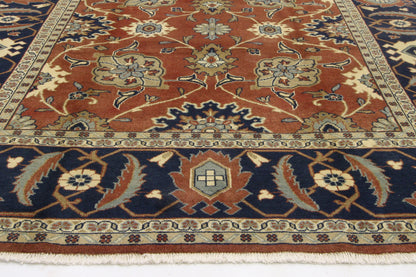 6 x 10 - Brown Vintage Persian Mahal Rug - 75842