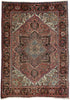 7 x 10 - Vintage Persian Heriz Rug - 75856