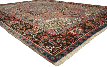 7 x 10 - Vintage Persian Heriz Rug - 75856