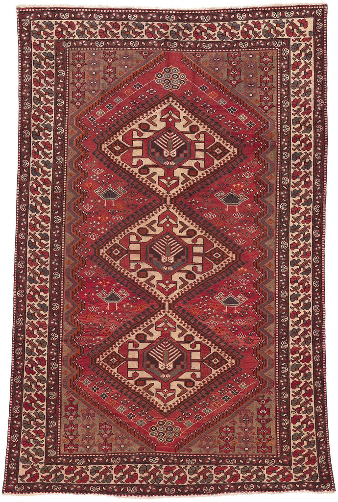 6 x 10 - Red Vintage Persian Hamadan Rug - 75879