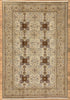 7 x 10 - Beige Vintage Persian Tabriz Rug - 75964