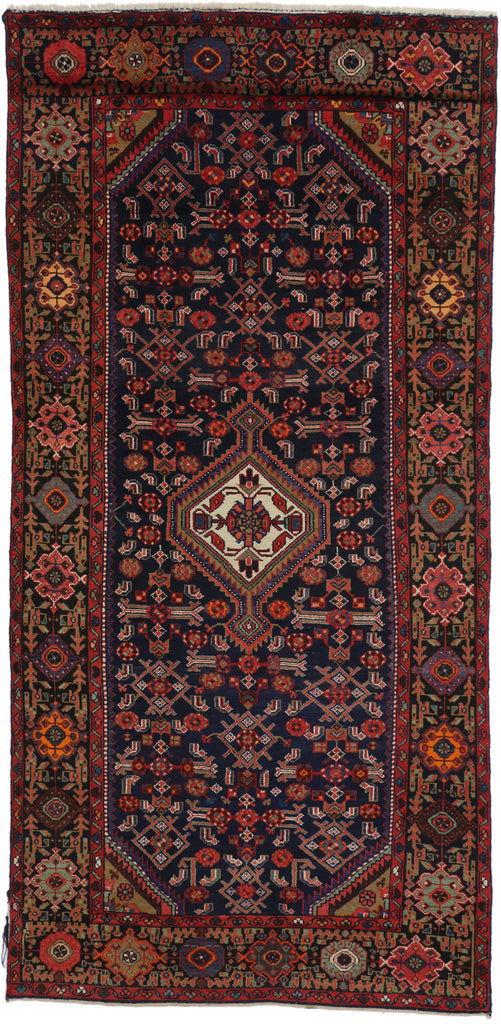 5 x 10 - Red Vintage Persian Hamadan Rug - 76023