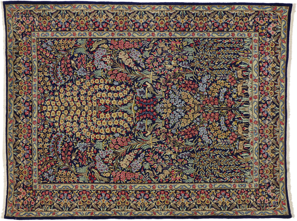 7 x 9 Vintage Persian Kerman Rug 76184