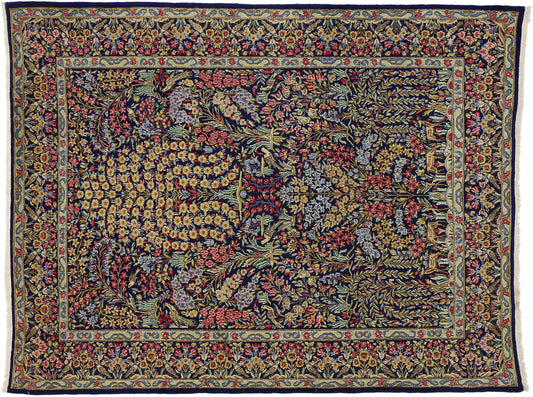 7 x 9 Vintage Persian Kerman Rug 76184