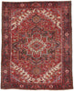 10 x 13 - Red Vintage Persian Heriz Rug - 76194