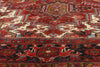 10 x 13 - Red Vintage Persian Heriz Rug - 76194