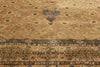 11 x 16 - Brown Vintage Persian Tabriz Rug - 76296