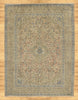 10 x 13 - Brown Vintage Persian Kashan Rug - 76436
