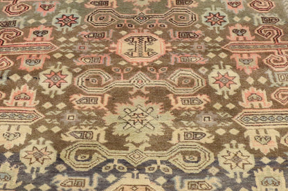 4 x 9 - Taupe Vintage Persian Azerbaijan Rug - 76527