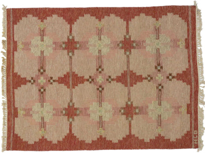 5 x 7 Vintage Swedish Kilim Rug 76645