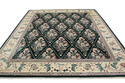 8 x 10 - Black Vintage Chinese Rug - 76666