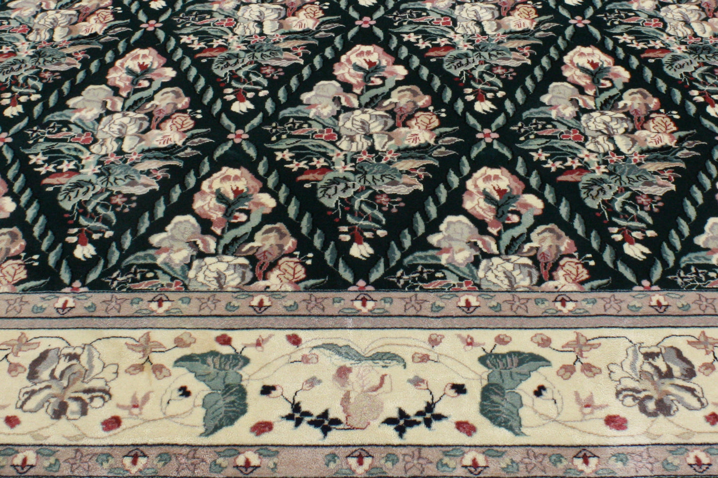 8 x 10 - Black Vintage Chinese Rug - 76666