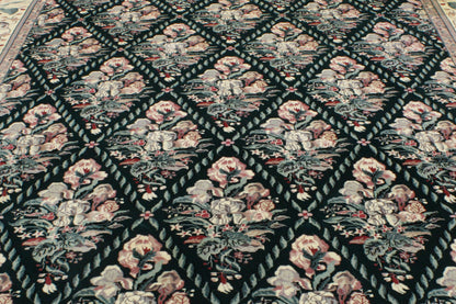 8 x 10 - Black Vintage Chinese Rug - 76666