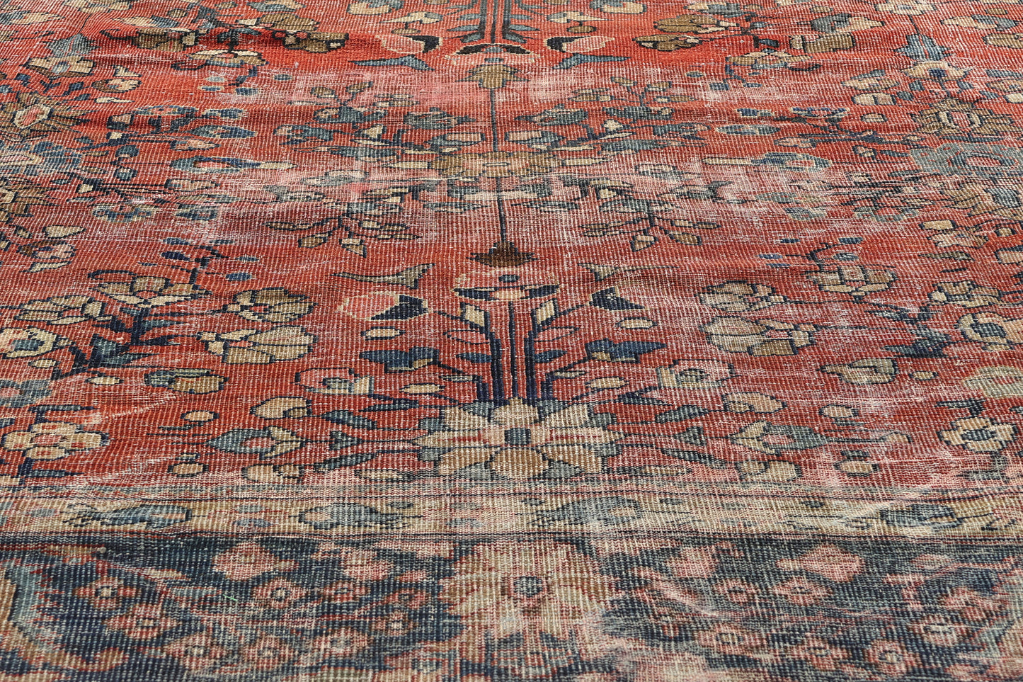 10 x 13 - Red Antique Persian Mahal Rug - 76704