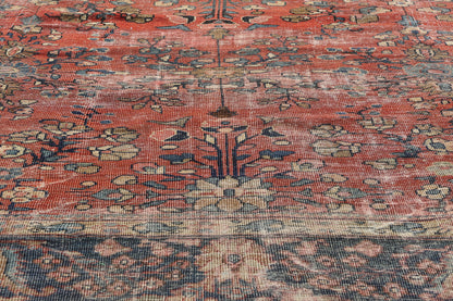 10 x 13 - Red Antique Persian Mahal Rug - 76704