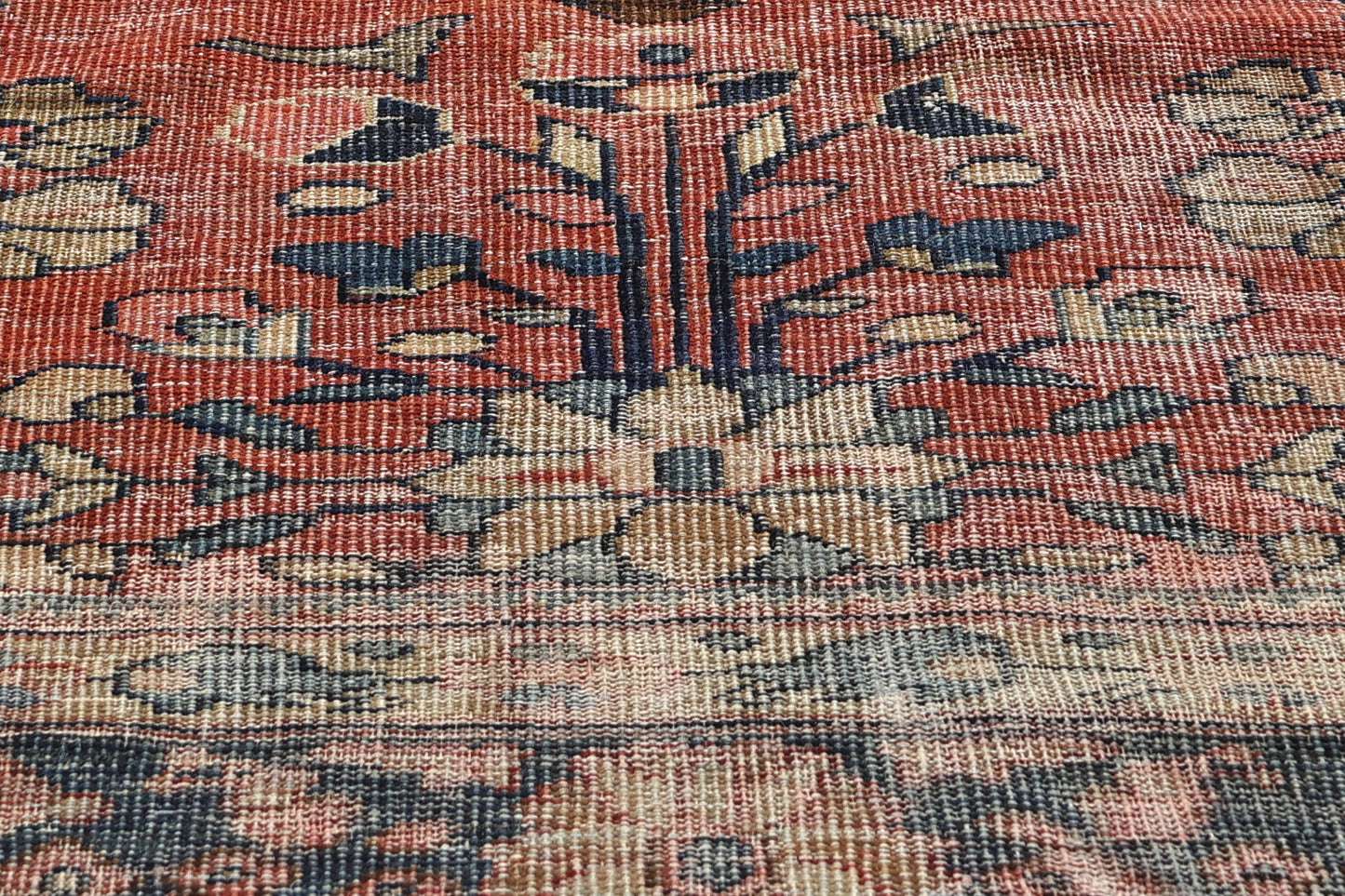 10 x 13 - Red Antique Persian Mahal Rug - 76704