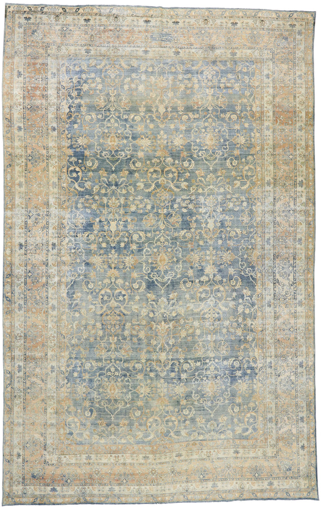 12 x 19 - Blue Antique Persian Kerman Rug - 76737