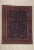 8 x 10 - Navy Blue Antique Indian Kashan Rug - 76739