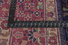 8 x 10 - Navy Blue Antique Indian Kashan Rug - 76739