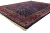8 x 10 - Navy Blue Antique Indian Kashan Rug - 76739