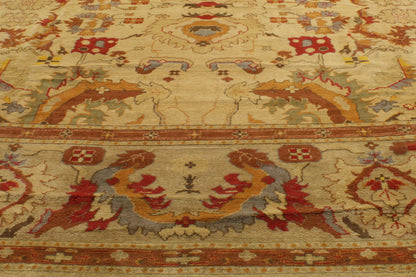 15 x 28 - Gold Vintage Portuguese Rug - 76751