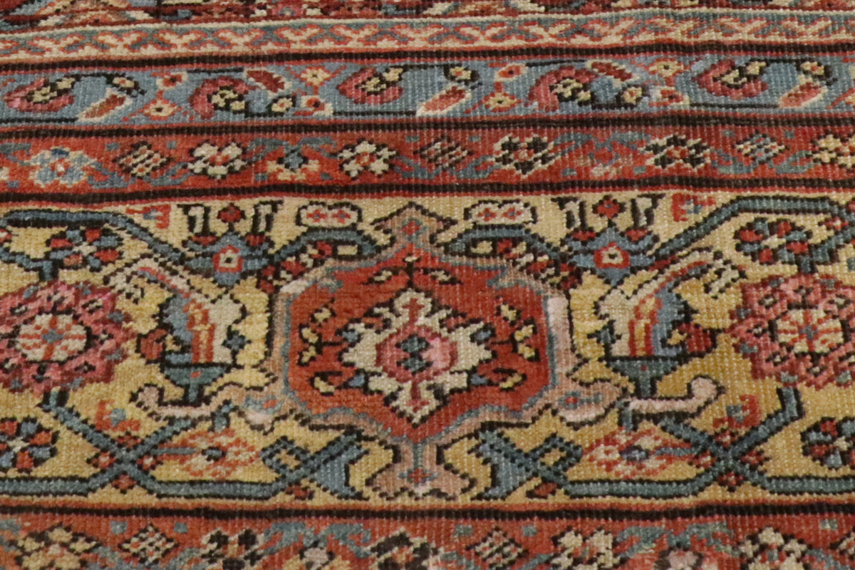 16 x 25 - Rust Antique Persian Farahan Rug - 76763