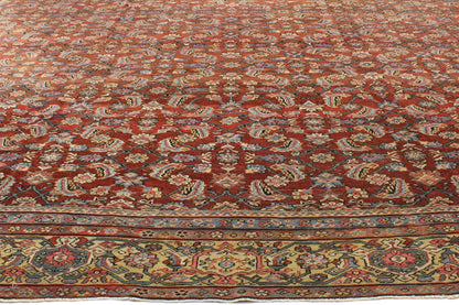 16 x 25 - Rust Antique Persian Farahan Rug - 76763